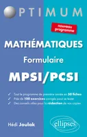 Formulaire mathématiques - MPSI/PCSI (nouveau programme), formulaire MPSI-PCSI