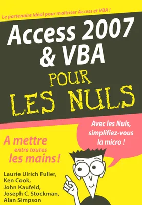 Access 2007 & VBA MegaPoche Pour les nuls