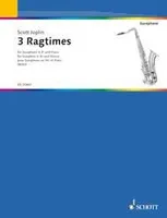 3 Ragtimes, alto saxophone (in Eb) and piano.