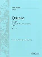 Flötenkonzert G-dur QV 5:174 / Flute Concerto, Konzert für Flöte, Streicher und Basso continuo