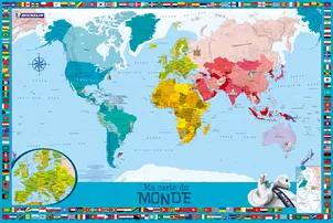 Carte routière et touristique Ma carte du Monde