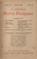 La Nouvelle Revue Française N' 78 (Mars 1920)
