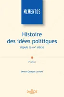 Histoire des idées politiques depuis le XIXe siècle - 9e ed., Mémentos
