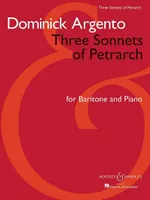 Three Sonnets of Petrarch, Baritone and piano. baryton.