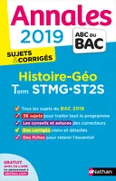 Annales Bac 2019 Histoire/Géo STMG - ST2S Sujets et corrigés