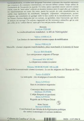 LES ANONYMES DE LA MONDIALISATION (n°33-34)