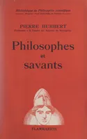 Philosophes et savants