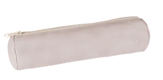 L'ETUDIANT Trousse Fourre-Tout Rond - 22x7cm à Fermeture Eclair - Cuir Coloris Assortis