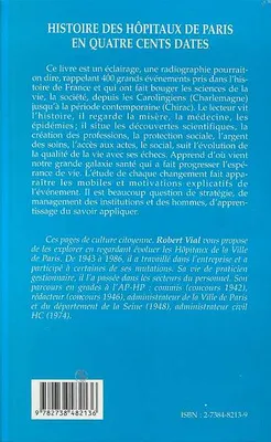 Histoire des hôpitaux de Paris en quatre cents dates, Des Blouses blanches de Charlemagne à Jacques Chirac