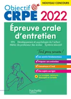 Objectif CRPE 2022 : épreuve orale EPS, Développement de l'enfant, Métier de professeur des écoles