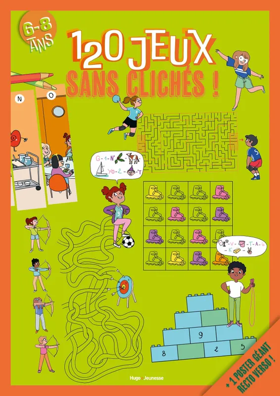 Livres Jeunesse Loisirs et activités 120 JEUX SANS CLICHES ! 5-8 ans Sandra Lebrun