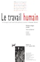 Le travail humain 2010 - vol. 73 - n° 4