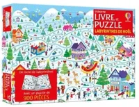 Les labyrinthes de Noël - Coffret livre et puzzle