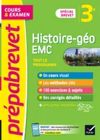 Prépabrevet Histoire-Géographie EMC 3e - Brevet 2024, cours, méthodes et entraînement