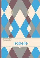 Le carnet d'Isabelle - Lignes, 96p, A5 - Jacquard Bleu Gris Taupe