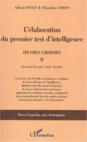 Oeuvres choisies / Alfred Binet, 2, L'élaboration du premier test d'intelligence (1904-1905), uvres choisies II
