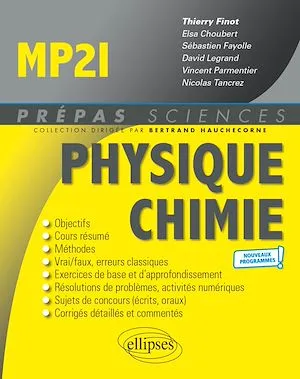 Physique-Chimie MP2I - Nouveaux programmes