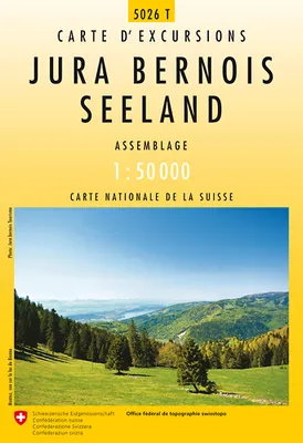 Carte nationale de la Suisse, 5026 T, JURA BERNOIS SEELAND