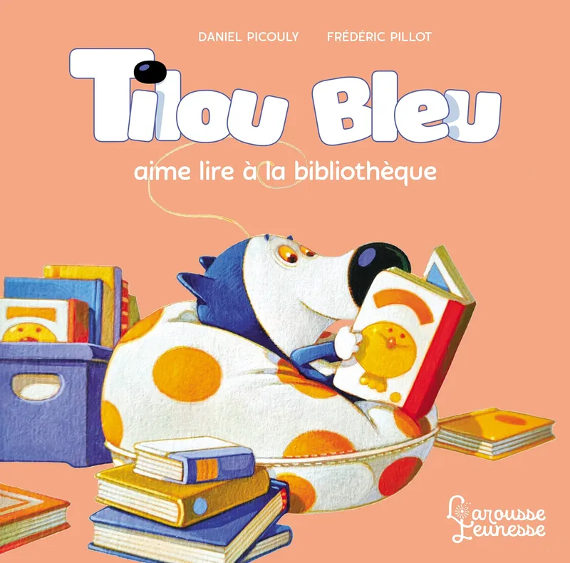 Tilou bleu aime lire à la bibliothèque Daniel Picouly