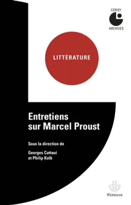 Entretiens sur Marcel Proust, Colloque de Cerisy (1962)