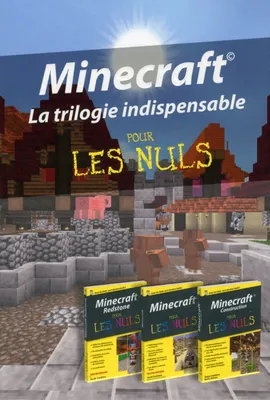 Coffret Minecraft 3 Poches Couleurs Minecraft, Redstone et Construction Pour les Nuls