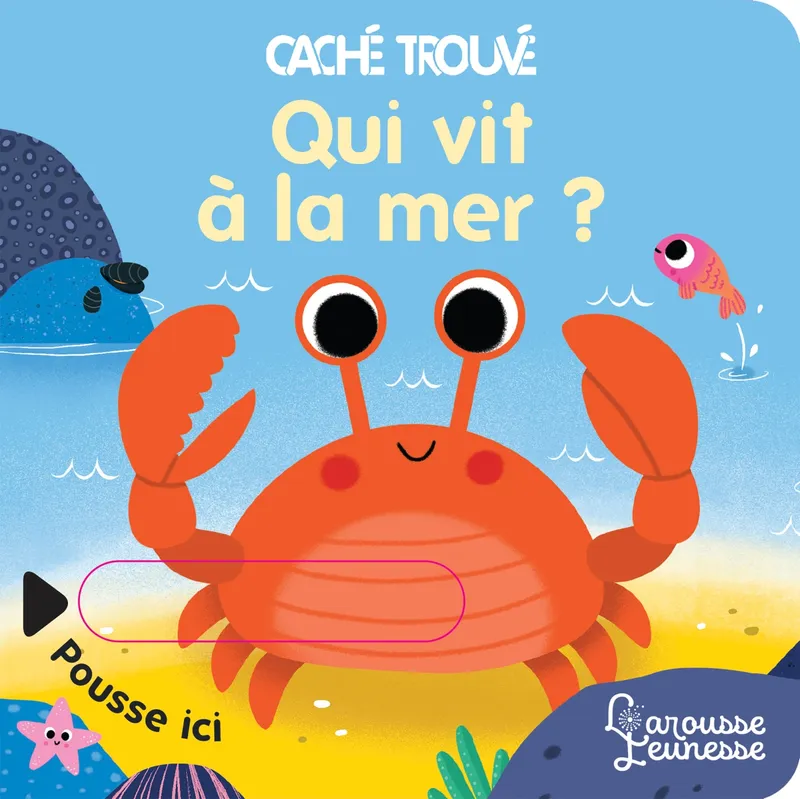 Jeux et Jouets Livres Livres pour les 0-3 ans Livres tout carton Caché trouvé, Qui vit à la mer ? Sonia Baretti