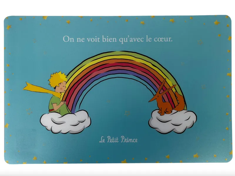 Jeux et Jouets Bébé Repas Vaisselle pour bébé Set de table Le Petit Prince Arc en Ciel Vaisselle Gourde