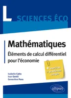 Mathématiques L Sciences Eco -Éléments de calcul différentiel pour l'économie, éléments de calcul différentiel pour l'économie