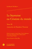 La Sepmaine ou Creation du monde, Annotations de Pantaleon Thevenin