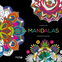 Mandala black - coloriage -