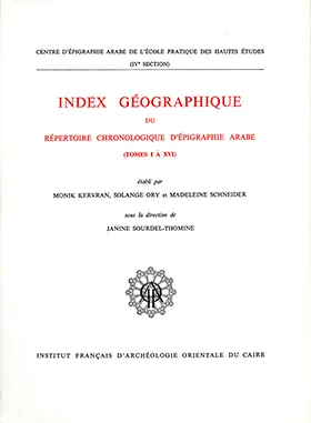 Index geo.rep. chro.epigr arabe(t1 à 16)