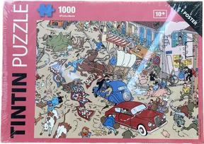 Puzzle Tintin Accident sur la place