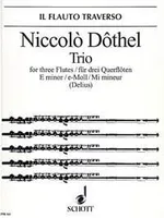 Trio E minor, 3 flutes. Partition et parties.