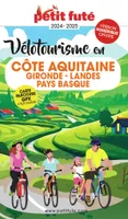 Guide Vélotourisme en Côte Aquitaine 2024 Petit Futé, Gironde - Landes - Pays Basque