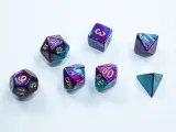 Set de 7 Mini Dés - Purple-Teal/Gold
