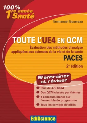 Toute l'UE4 en QCM - PACES - 2e édition, Evaluation des méthodes d'analyse aplliquées aux sciences de la vie et de la santé