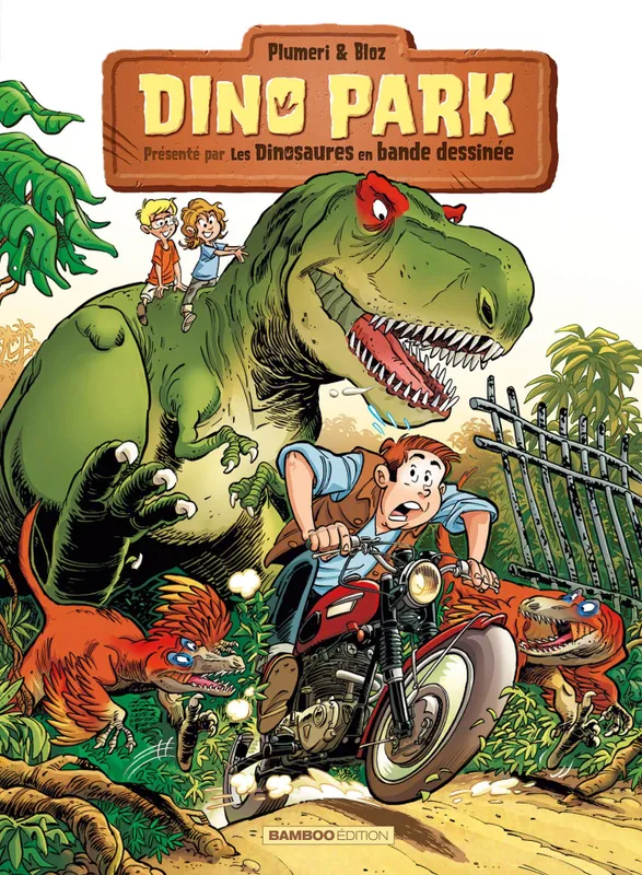 1, Dino Park - tome 01, Présenté par les dinosaures en bande dessinée Bloz