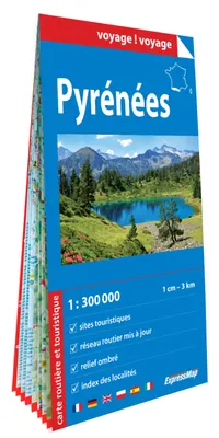Pyrénées 1/300.000 (carte grand format en papier)