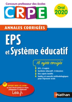 EPS et système éducatif, Oral 2020