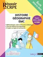 Ebook - CRPE 2024-2025 Histoire Géographie EMC épreuve écrite d'application + sujets corrigés et ressources en ligne