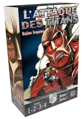 1, L'Attaque des Titans Coffret T01 à T04, Coffret 4 tomes