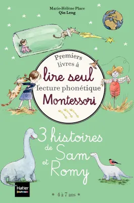Premiers livres à lire seul, lecture phonétique Montessori, Coffret premiers livres à lire seul - 3 histoires de Sam et Romy niveau 3 - Pédagogie Montessori, 4 à 7 ans