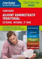 Concours Adjoint administratif territorial - Tout-en-un - Externe, interne, 3e voie - 2020, Tout-en-un - Externe, interne, 3e voie