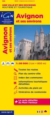 88426 Avignon Et Ses Environs  1/80.000