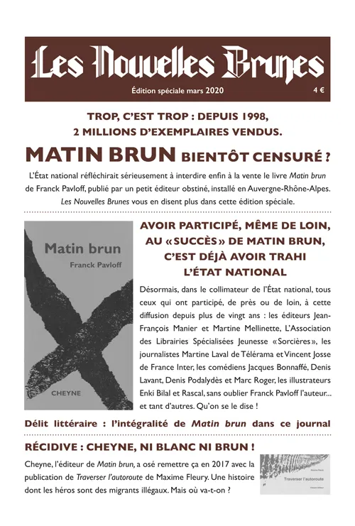 Livres Littérature et Essais littéraires Romans contemporains Francophones Les Nouvelles Brunes Franck Pavloff