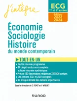 ECG 1 ET ECG 2 -  Economie, Sociologie, Histoire du monde contemporain 2023-2024, Tout-en-un
