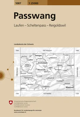 Carte nationale de la Suisse, 1087, Passwang 1087