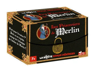 La boîte remue-méninges de Merlin ! - boîte avec cartes