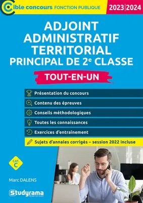 Adjoint administratif territorial principal de 2e classe - Tout-en-un - Catégorie C - Concours 2023-2024