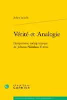 Vérité et Analogie, L'empirisme métaphysique de Johann Nicolaus Tetens